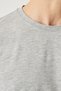 Men/Unisex Gray Melange Cotton Slim Fit Slim Fit Crew Neck Basic T-Shirt - 12