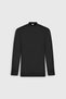 Men's Black Non-Pilling Anti-pilling Standard Fit Half Turtleneck Knitwear Sweater - 11