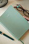 Smyth 2027 Daily Agenda A5 – Vegan Leather Flexible Cover, Silver Gilded Edge.Olive - 3
