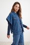 Blue Oversize Denim Vest Twoaw27Ye00036 - 5