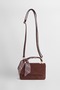 Women's Lavender Brown Suede Scarf Gift Covered 2-Compartment Mini Magnet Closure Hand and Shoulder Bag - 6