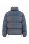 Lacivert Ekose Desenli Oversize Kalıp Şişme Mont TWOAW25MO00222 - 6
