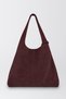 Shoulder Bags - Burgundy - Faux leather - 3