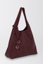 Shoulder Bags - Burgundy - Faux leather - 2