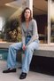 More Sustainable Açık Mavi %100 Pamuk Yüksek Bel Wide Leg Jeans TWOAW27JE00082