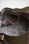 Women's Şebnem Khaki Suede Bow Scarf Gift Strap Lined Zippered Shoulder Bag - 7