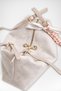 Women's Şebnem Suede Shoulder Bag with Bow, Lined, Zippered, and Includes a Scarf as a Gift. - 5
