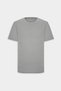Men/Unisex Gray Melange Cotton Slim Fit Slim Fit Crew Neck Basic T-Shirt - 14