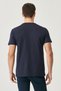 Men/Unisex Navy Blue 100% Cotton Slim Fit Slim Fit Crew Neck Basic T-Shirt - 13