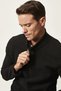 Men's Black Anti-Pilling Standard Fit Stand-Up Collar Cold-Resistant Fleece Sweatshirt - 10