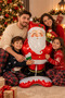 New Year's Santa Claus Standing Foil Balloon—New Year's Celebration Decorative Balloon, 68x120 cm. - 5