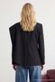 Black Shawl Collar Regular/Normal Fit Woven Lined Padded Shoulders Blazer Jacket TWOSS26BC00010 - 2