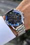 Men's Wristwatch Silver Color Steel Cord 3 Atm Water Resistant All Functions Works.Hmshf746485 - 4