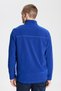 Men's Cobalt Blue Anti-pilling Non-Pilling Heat-Protecting Standard Fit Stand-Up Collar Fleece Sweatshirt - 8