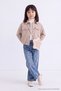 Blue Flexible Fabric Girls' Cotton Polka Dot Wide Leg Jeans Tkdaw27Je00006 - 2