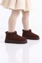 Nubby Thick Sole Winter Children's Boots with Fur Inside - 5