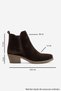 Dovena Brown Suede Genuine Leather Elastic Women's Heeled Boots - 5