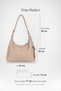 Women's Sahra Vizon Faux Leather Multi-Compartment Adjustable Strap Zippered Lined Hobo Shoulder Bag. - 3