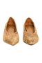 Genuine Suede Leather Women's Low-Heel Tobacco-Colored Shoes - Z576 - 5