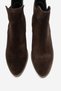 Dovena Brown Suede Genuine Leather Elastic Women's Heeled Boots - 4