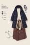 Women's Bamboo Brown Large Shoulder Tote Bag with Back Zipper Pocket and Lined Interior. - 6
