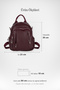Women's Lemur Brown Faux Leather 3-Compartment Multi-Pocket Crossbody Bag with Zipper Closure, Suitable for Back and Shoulder Use. - 2