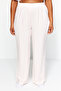 Pink Striped Shirt Collar Woven Pajama Set TBBAW24PT00000 - 4