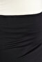 Black Elastic Waist Knitted Mini Pencil Plus Size Skirt Tbbaw23Az00009 - 10
