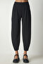Women's Black Comfortable Woven Shalwar Trousers MS00014 - 5