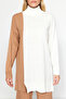 Camel Renk Bloklu Kazak-Pantolon Triko Alt-Üst Takım TCTAW24US00059 - 5