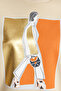 Stone Foil Printed Thick Fleece Inside Crew Neck Oversize Knitted Sweatshirt TWOAW24SW00132 - 5