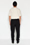 Black Oversized /Wide Cut Jogger Sweatpants with Phone Pockets and Labels Tmnaw24Ea00015 - 6