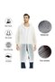 Large Size White Raincoat, White Thick Raincoat, Waterproof Raincoat - 2