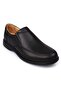 Men's Black Genuine Leather Inside and Outside Full Orthopedic Gel Sole Casual Shoes - 3