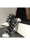 Streetbeat Wear Harajuku Black White Plaid Tracksuit Sweatpants - 3