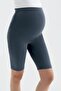 Above Knee Biker Flexible Adjustable Waist Maternity Leggings T12 - 2