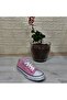 554 Pink Short Unisex Sneaker Linen Sports Shoes - 7