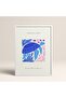 White Wooden Framed Painting Framed Poster Artistic Modern Wall Decor (Flower194-White-50X70)