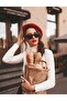 Red French Painter Australian Wool Felt Beret - 2