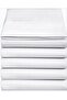 Ranforce Double Size 5 Pieces 220x240 cm White Flat Sheet (Quality Tight Woven Fabric for Hotels)