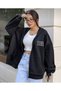 Hooded Favorite Printed Black Zipper Cardigan - 4