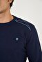 BASIC SWEATSHIRT WITH CYCLING COLLAR SHOULDER DETAIL - 6