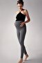 Thermal Brushed Inside Warm Stretchy Adjustable-Waist Winter Maternity Leggings T10 - 2