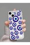 iPhone 14 Compatible Evil Eye Bead Patterned Silicone Case