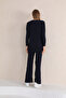 Navy Blue Camisole Suitable for Breastfeeding Maternity and Maternity Tracksuit Set - 4