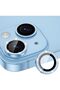 iPhone 15 / iPhone 15 Plus Blue Stone Camera Lens Protector, Scratch and Shock Proof Protector