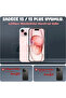 واقي عدسة الكاميرا لهاتف iPhone 15 / iPhone 15 Plus من الحجر الوردي، واقي مضاد للخدش والصدمات - 2