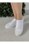 Bridal Shoes Flat Sole Sports Pearl Detail White Wedding Dress Shoes Stilo Design - 5