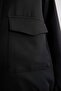 Water Repellent College Collar Snap Pocket Basic Plain Bomber Coat Jacket B3467Ax23Au - 5