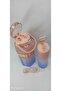 PINK-BLUE SET OF 2 Sport Motivational Water Bottle Water Bottle 2 Lt + 700 Ml Tritan - HEXagonal - 4